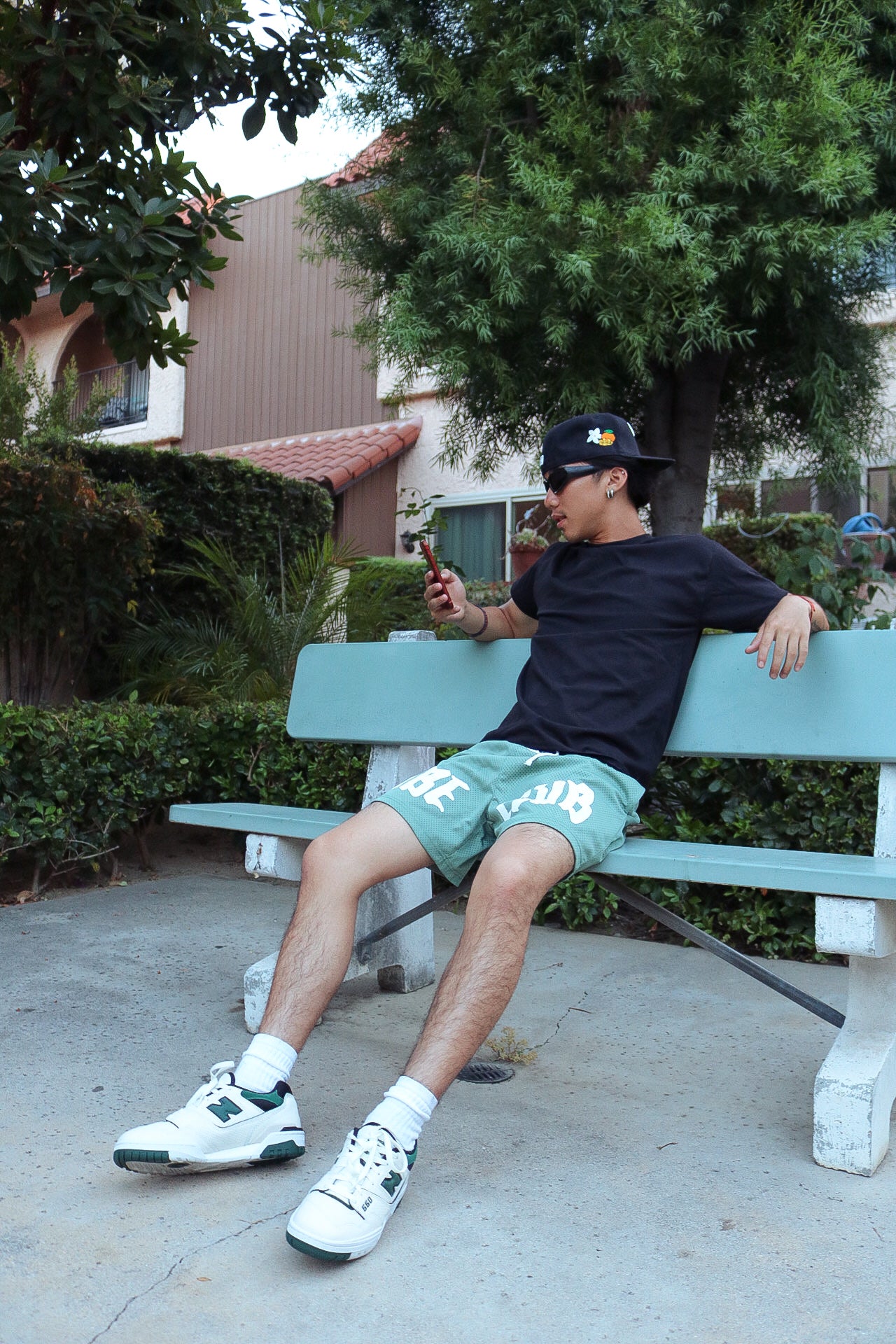 Matcha Green Mesh Shorts