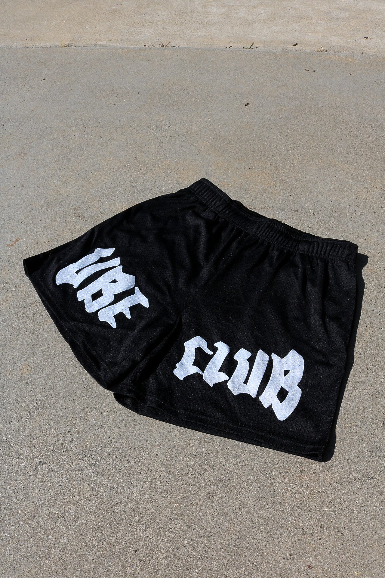 Black Mesh Shorts