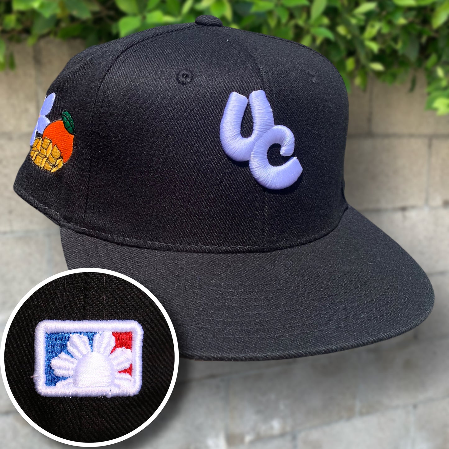 Black Ube Club Fitted Hat