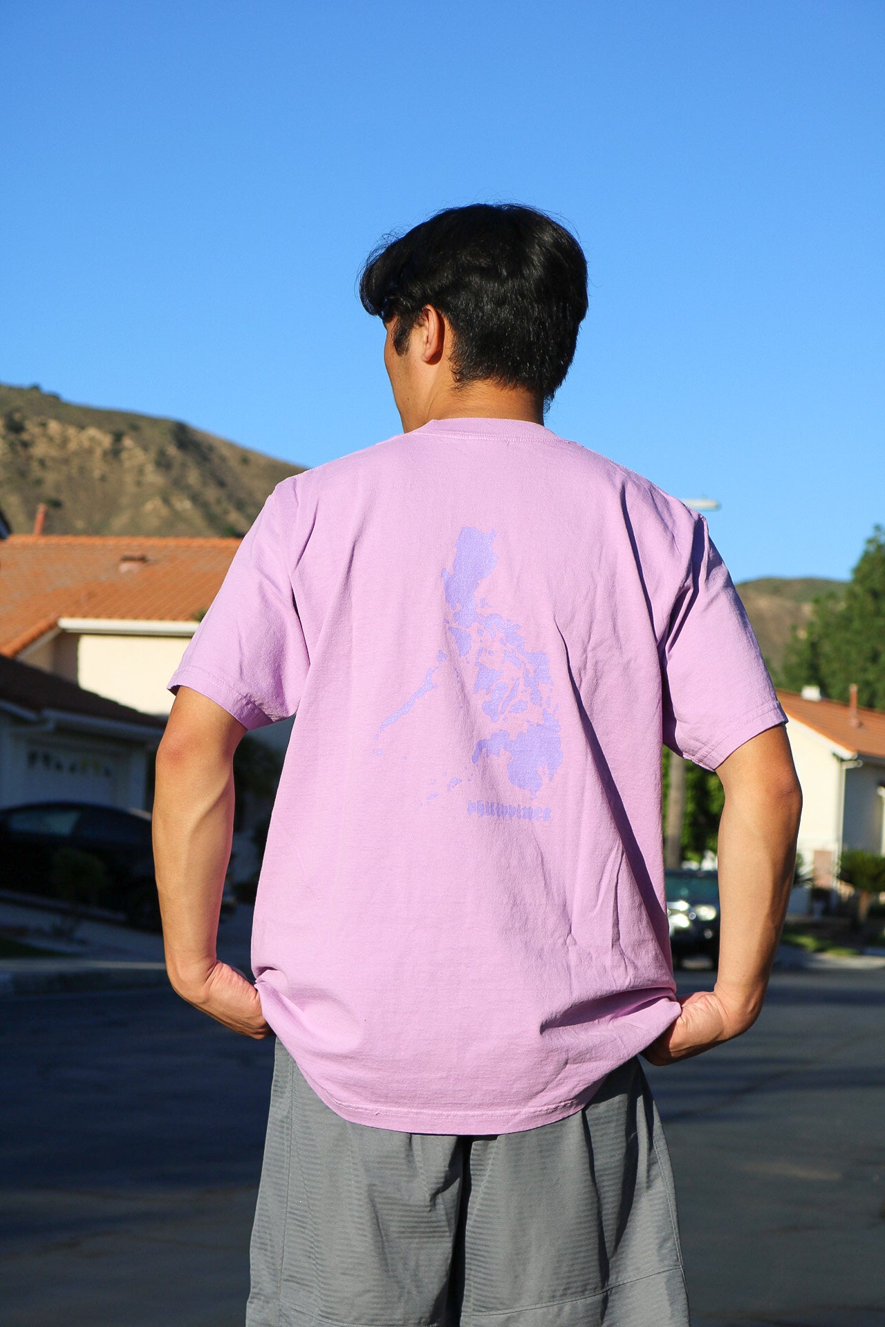 Lavender Philippines Map Tee