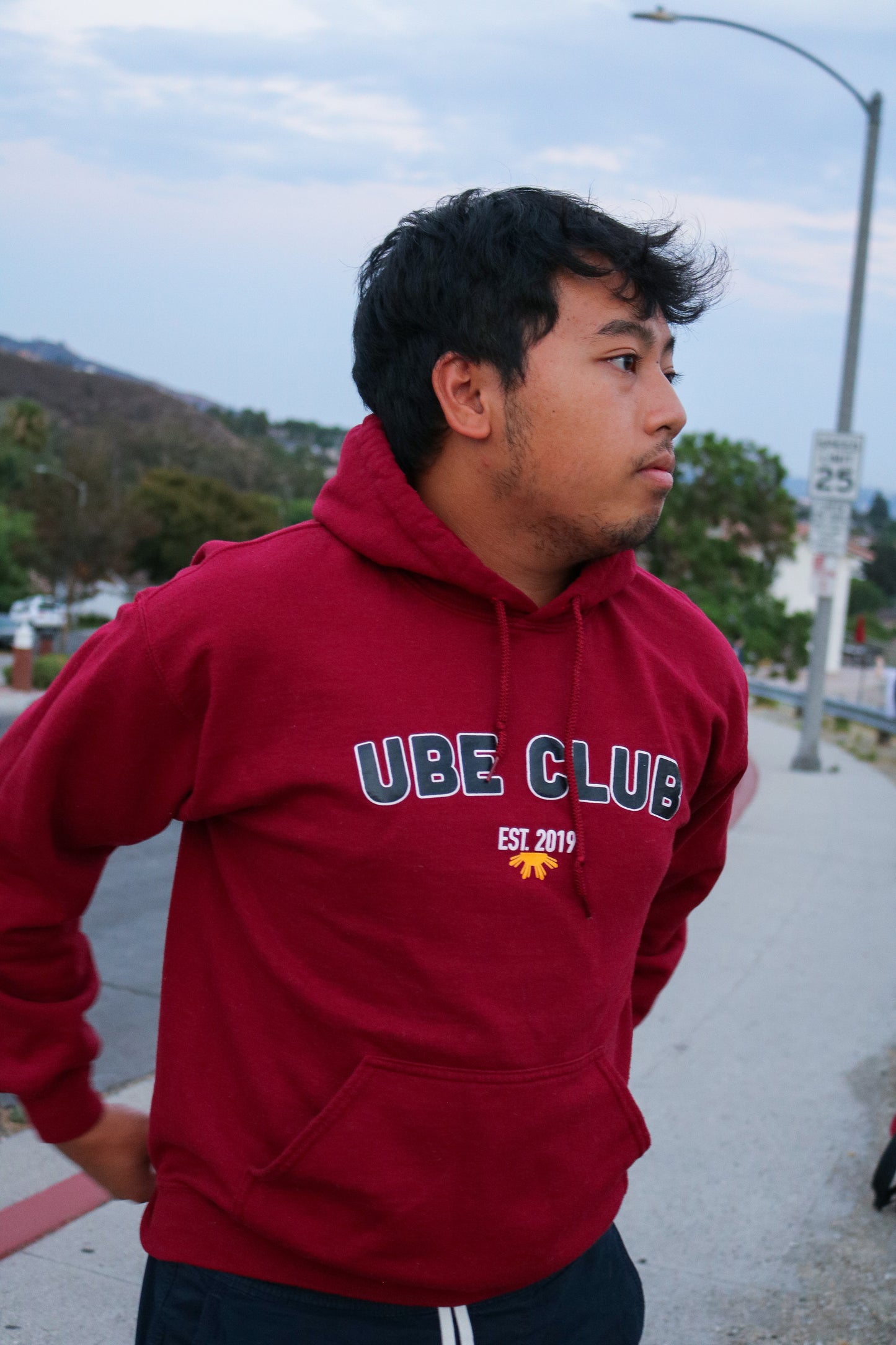 Ube Club Maroon Hoodie