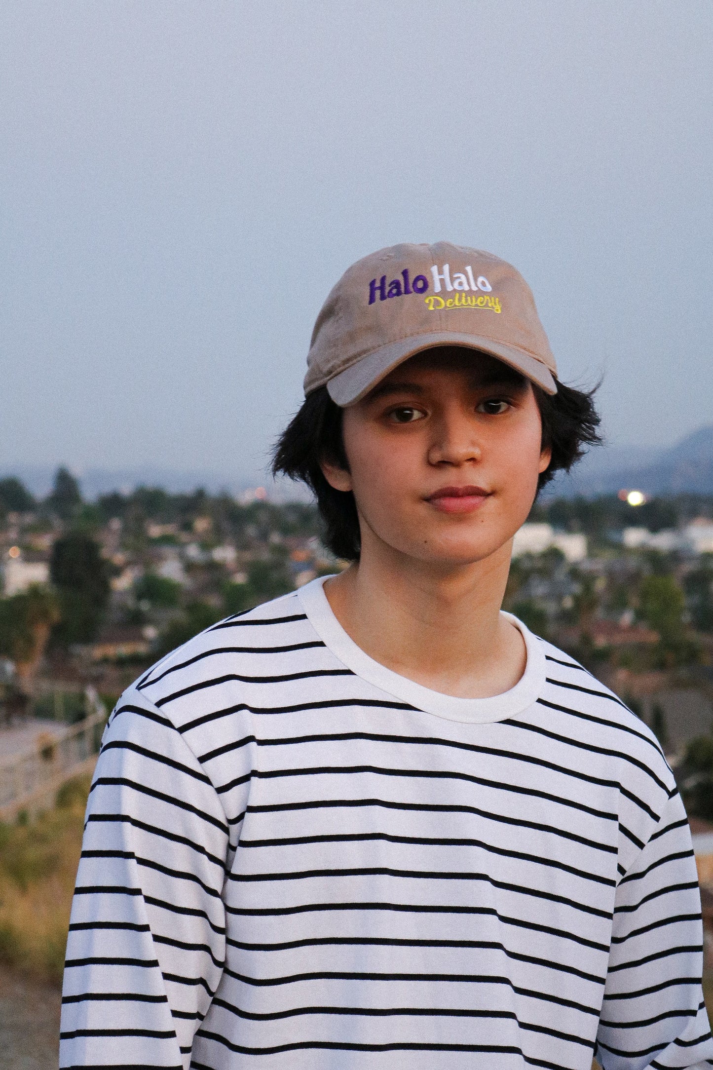 Tan Halo Halo Delivery Dad Hats