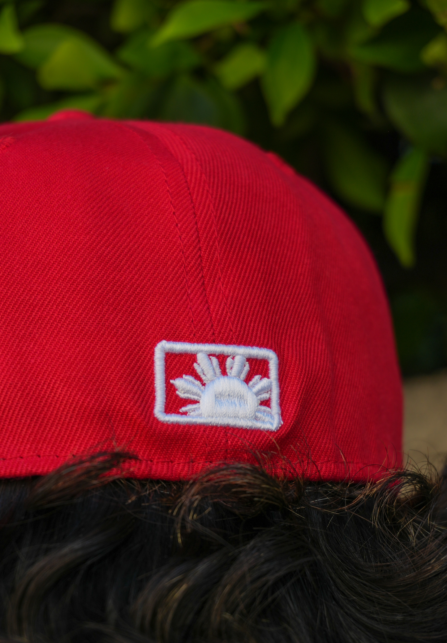 Red Pamilya Fitted Hat