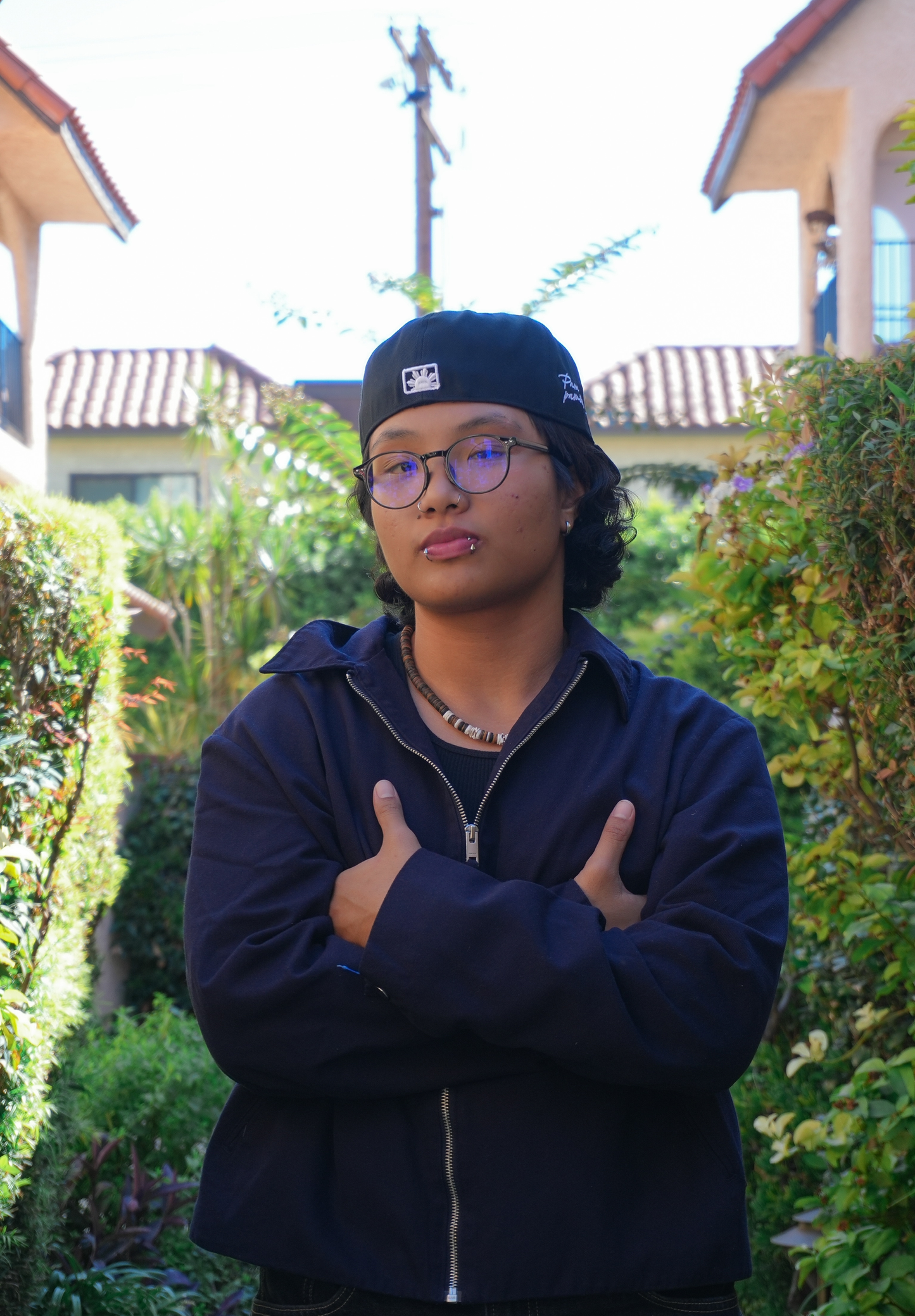 Black Pamilya Fitted Hat