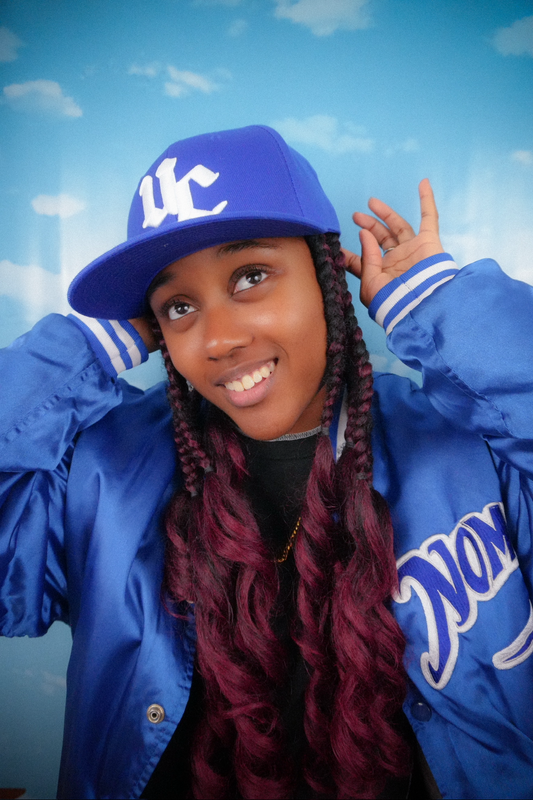 Blue Pamilya Fitted Hat