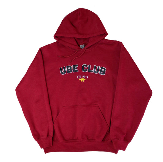 Ube Club Maroon Oversized Hoodie