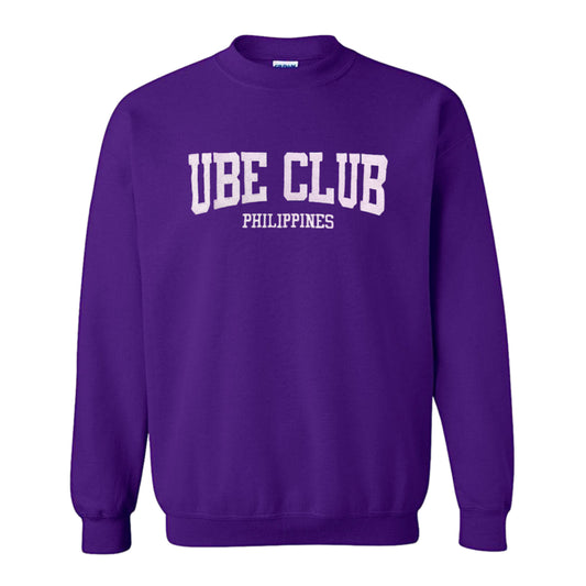 Purple Ube Club Embroidered Crewneck Sweater