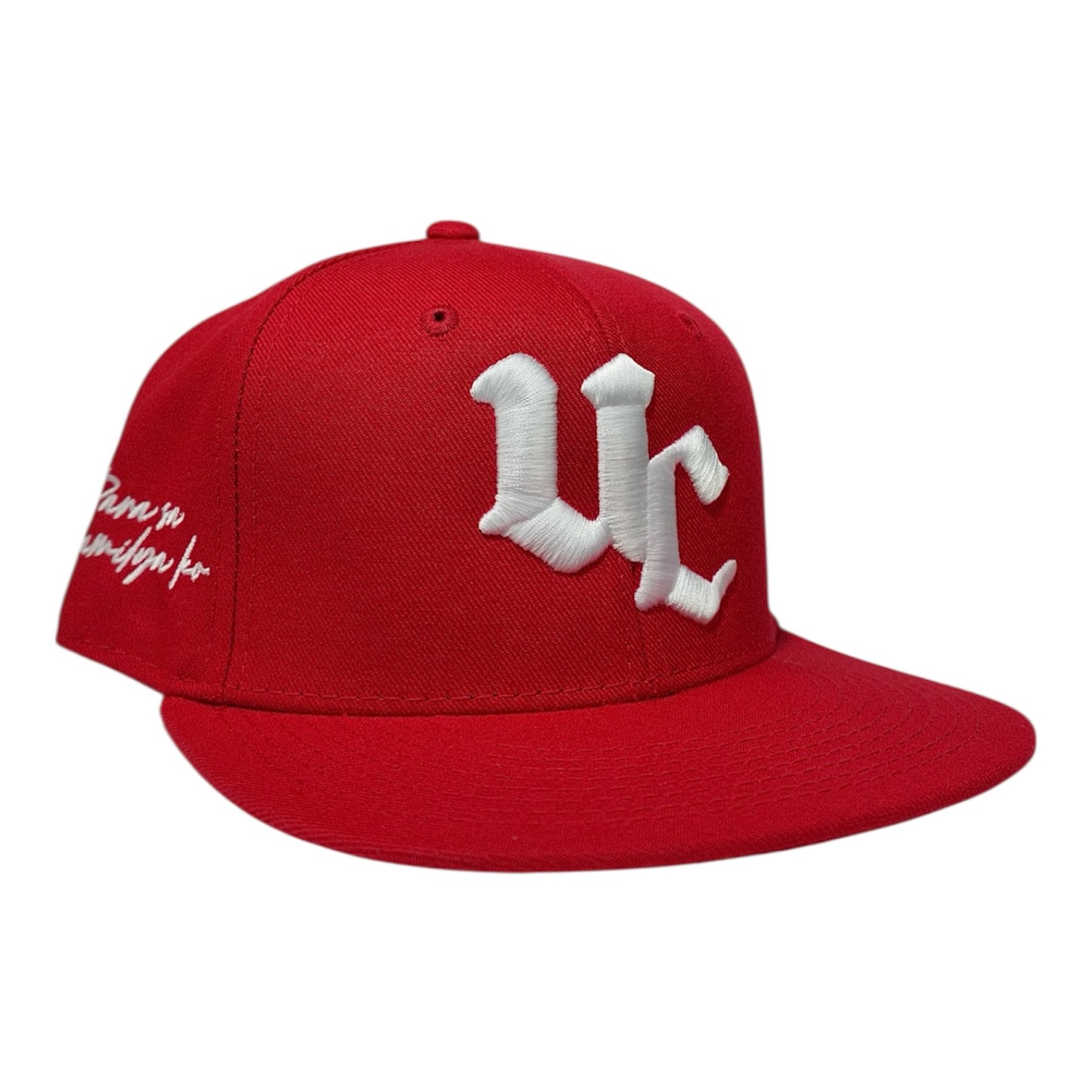 Red Pamilya Fitted Hat